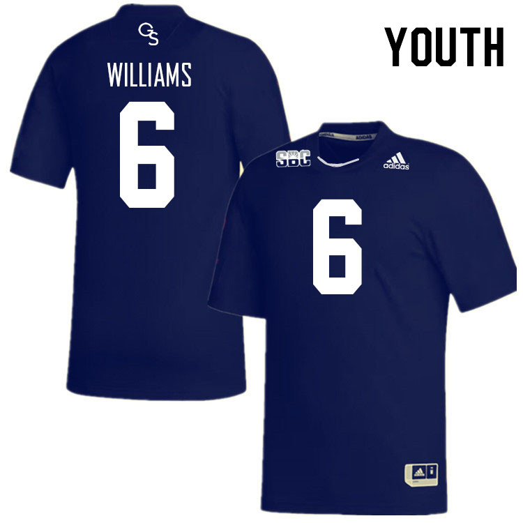 Youth #6 Cam Williams Georgia Southern Eagles College Football Jerseys Stitched Sale-Navy
